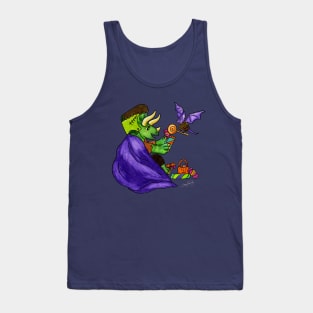 Halloween Triceratops Trick-or-Treat Tank Top